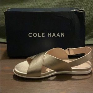 Cole haan gold sandal size 8.5
